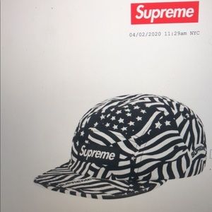 Supreme washed twill camp cap